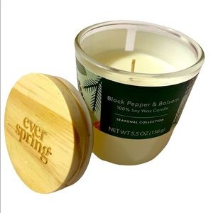 Ever spring Black Pepper & Balsam soy wax candle